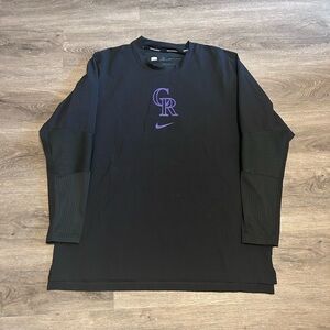 Nike Colorado Rockies Authentic Collection Player Issued Lightweight Pullover L